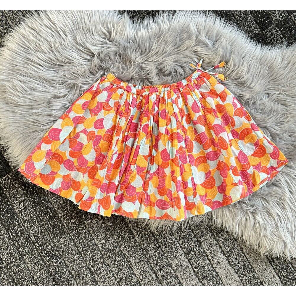 Lali Girls Double Lined Floral Print Skirt Size 8